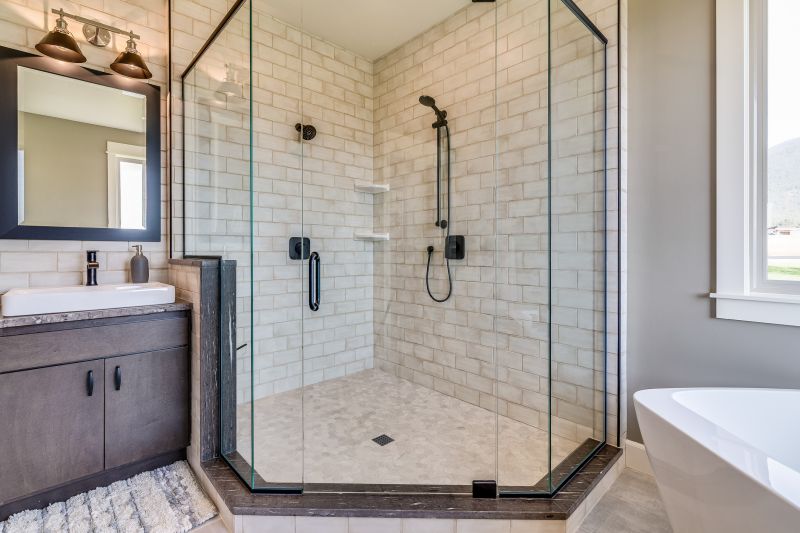 Small Bathroom Shower with Glass Doors